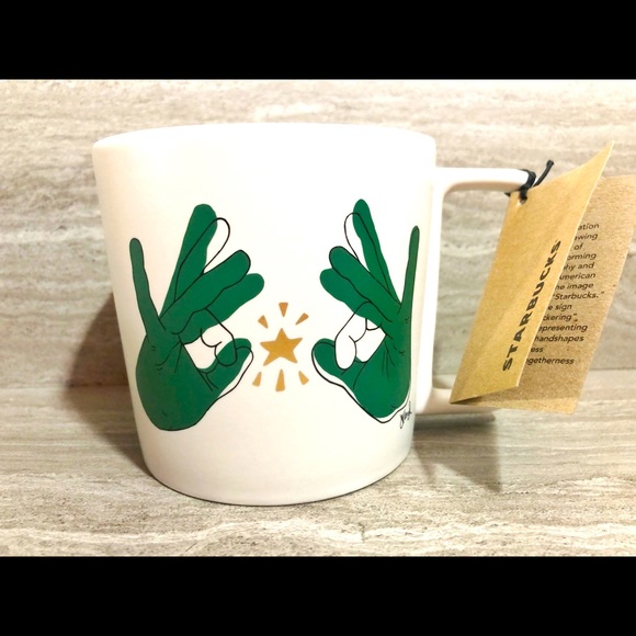 Starbucks Other - Starbucks ASL Sign Language Coffee Brings Us Together Jena Floyd Deaf 12oz Mug